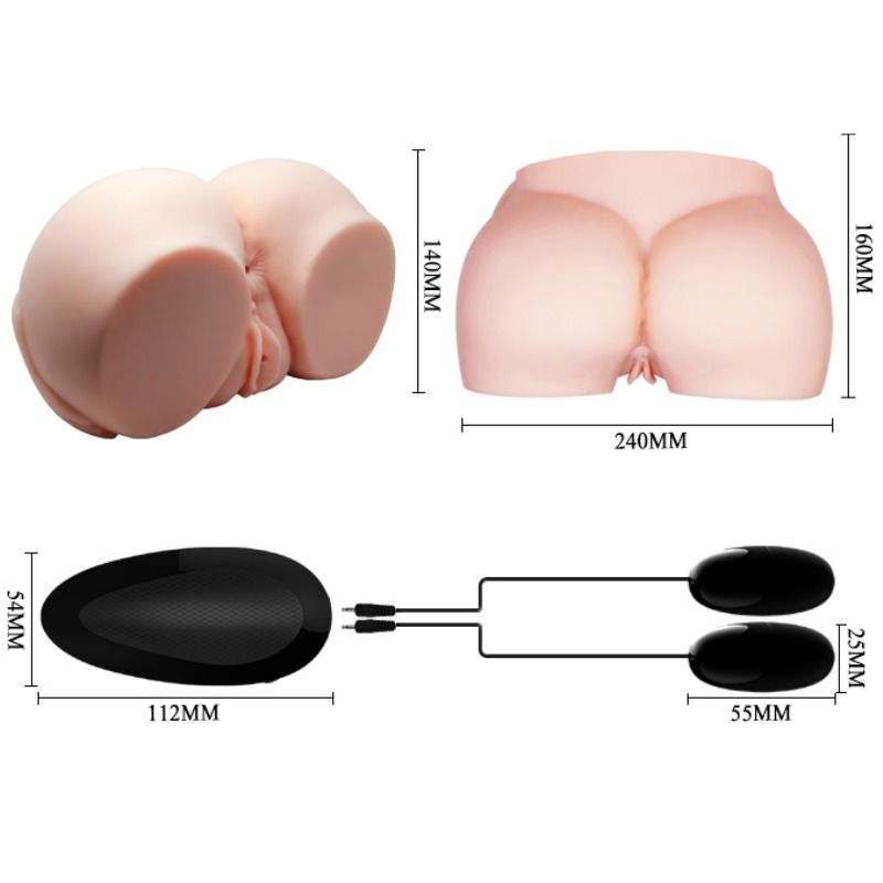Masturbateur Homme Crazy Bull Anus Vagin avec Vibration
