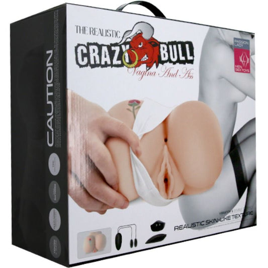 Crazy bull - ano e vagina realistici con tatoo e vibrazione