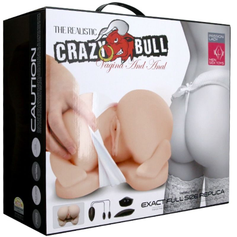 Crazy bull - doppio tunnel realistico in stile da cane butt