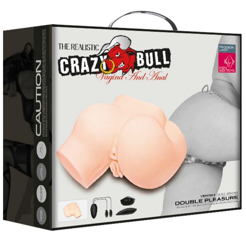 Crazy bull - ano e vagina realistici con vibrazione doppio piacere