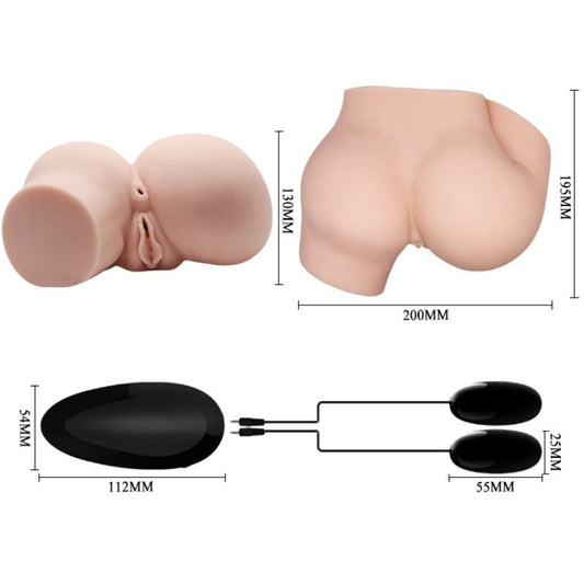 Crazy bull - ano e vagina realistici con vibrazione doppio piacere