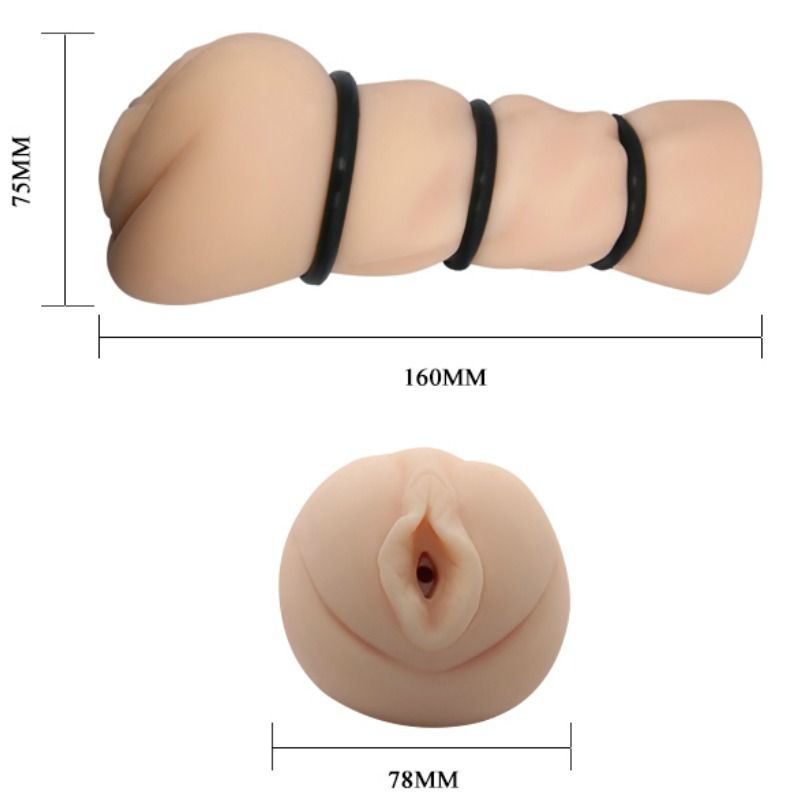 Crazy bull - manica masturbante con anelli - vagina