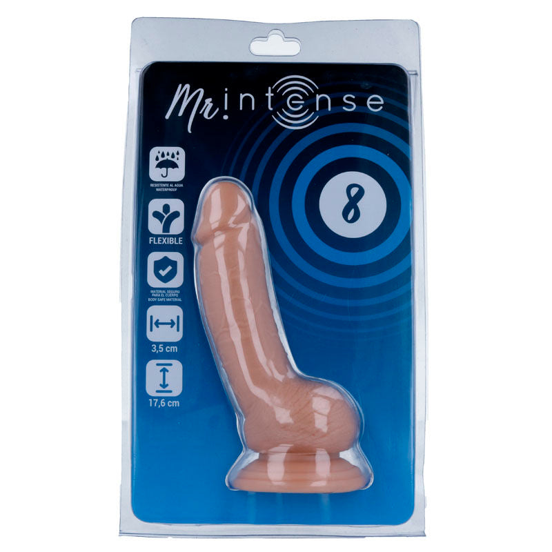 Mr intense 8 pene realistico 17,6 -oppure- 3,5cm