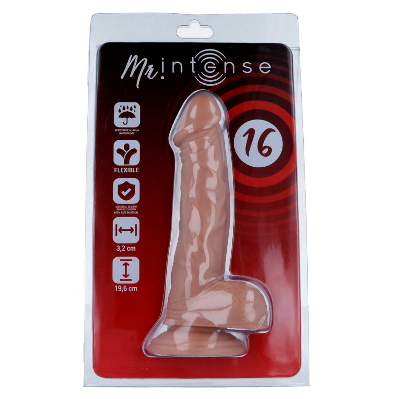 Mr intense 16 pene realistico 19,6 -o- 3,2cm