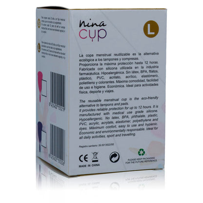 Coppetta mestruale nina cup taglia l rosa