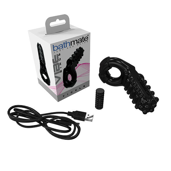 Anello Vibrante Bathmate Vibe Ring Tickle Nero