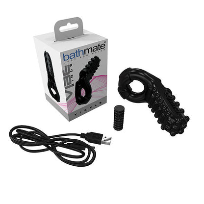 Anello Vibrante Bathmate Vibe Ring Tickle Nero