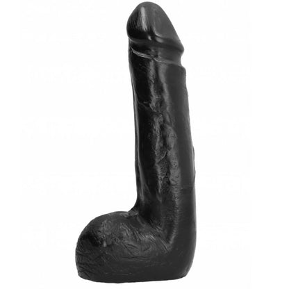 Dildo tutto nero liscio 20 cm