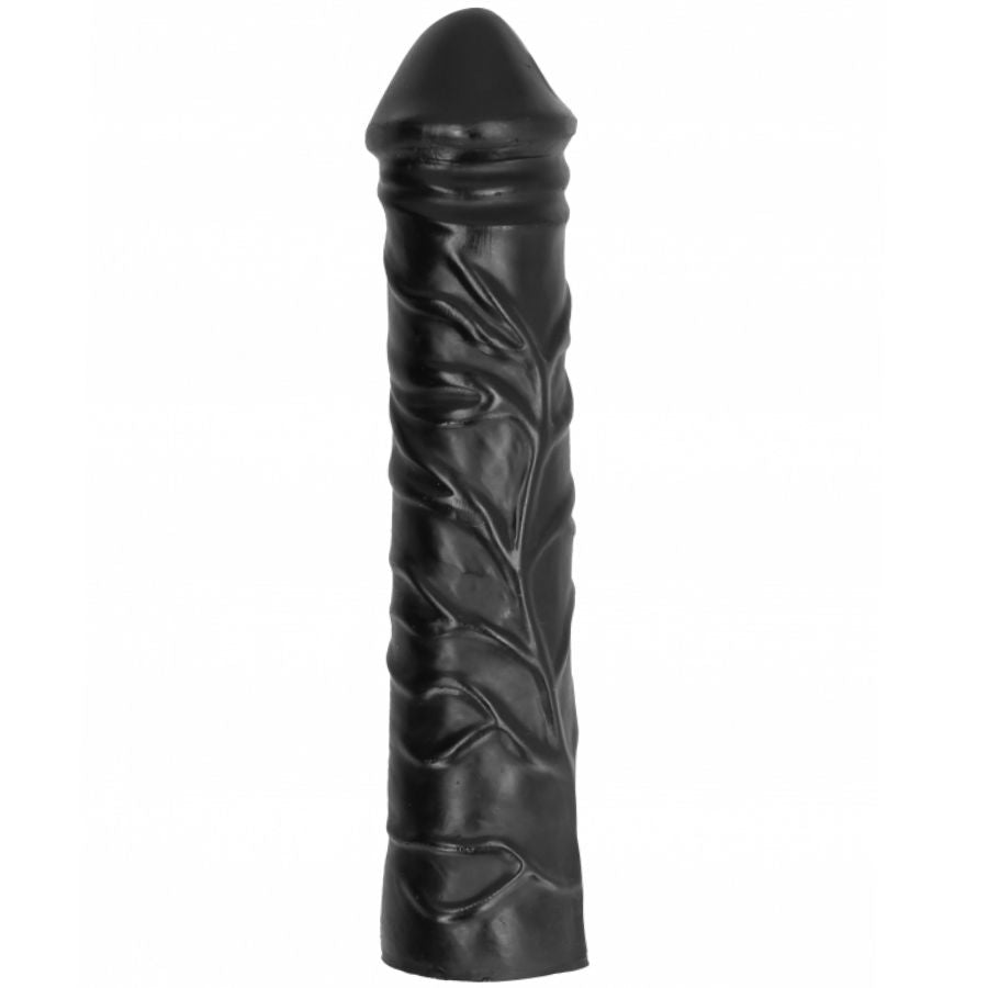 Dildo liscio tutto nero 32 cm