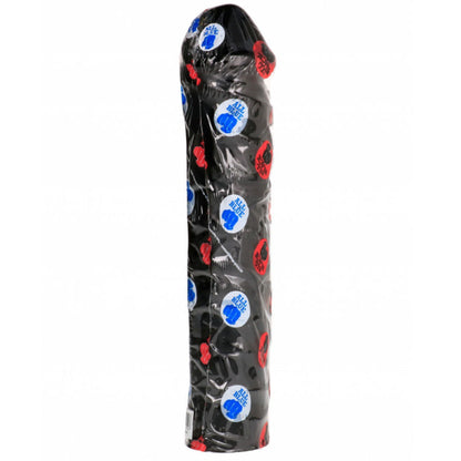 Dildo liscio tutto nero 32 cm