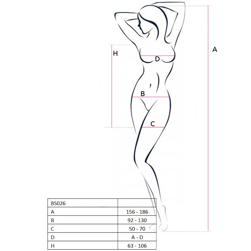 Passion woman bs026 vestito bodystocking stile bianco taglia unica