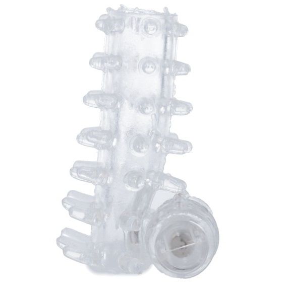 Copertura per pene vibratore trasparente con anello casual