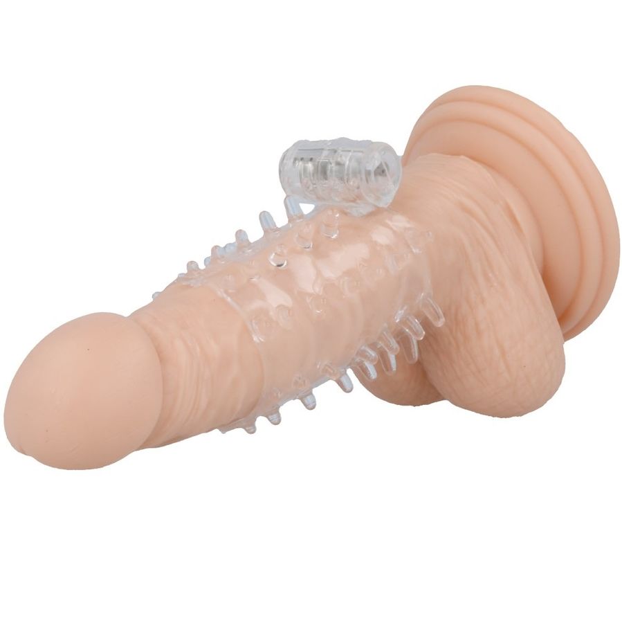 Copertura per pene vibratore trasparente con anello casual