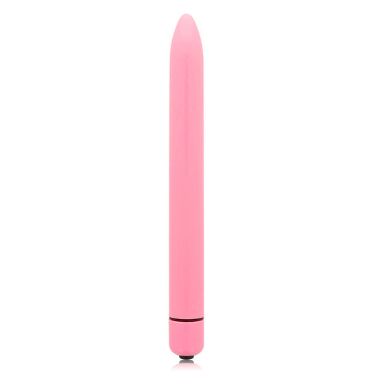 Glossy slim vibrador rosa