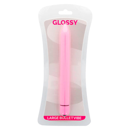 Glossy slim vibrador rosa