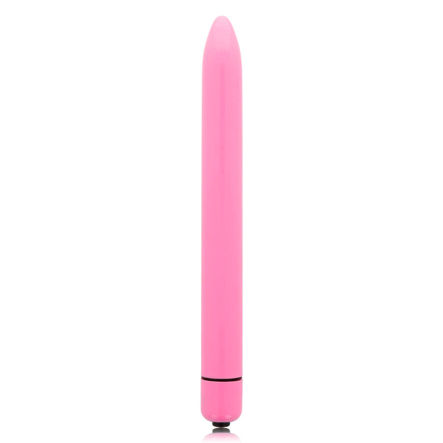 Glossy slim vibrador rosa intenso