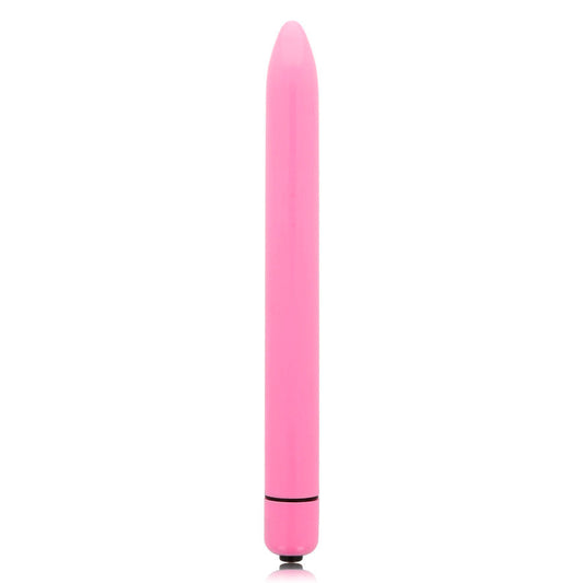 Glossy slim vibrador rosa intenso