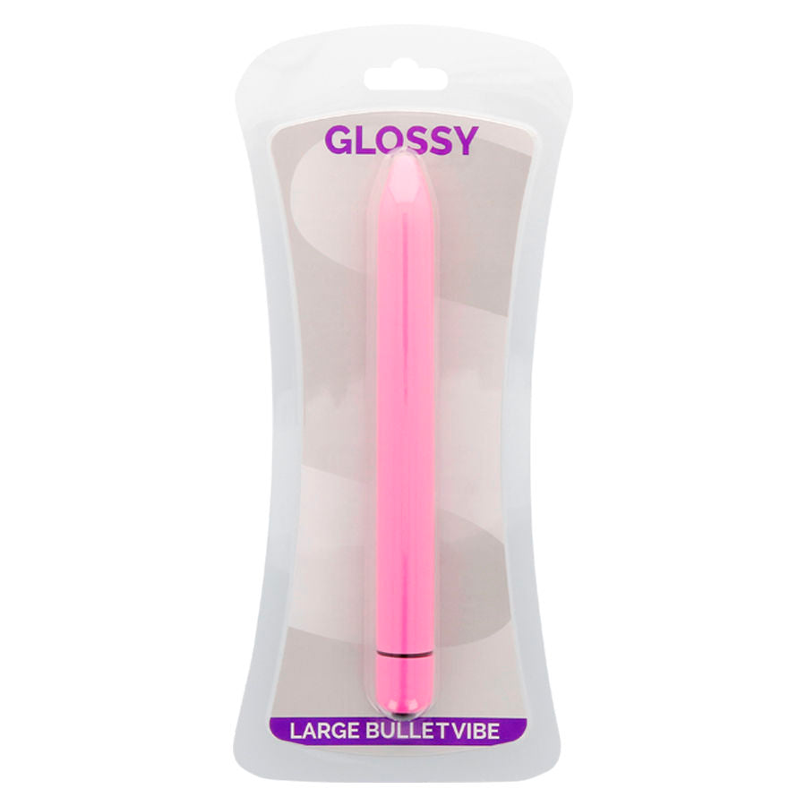 Glossy slim vibrador rosa intenso