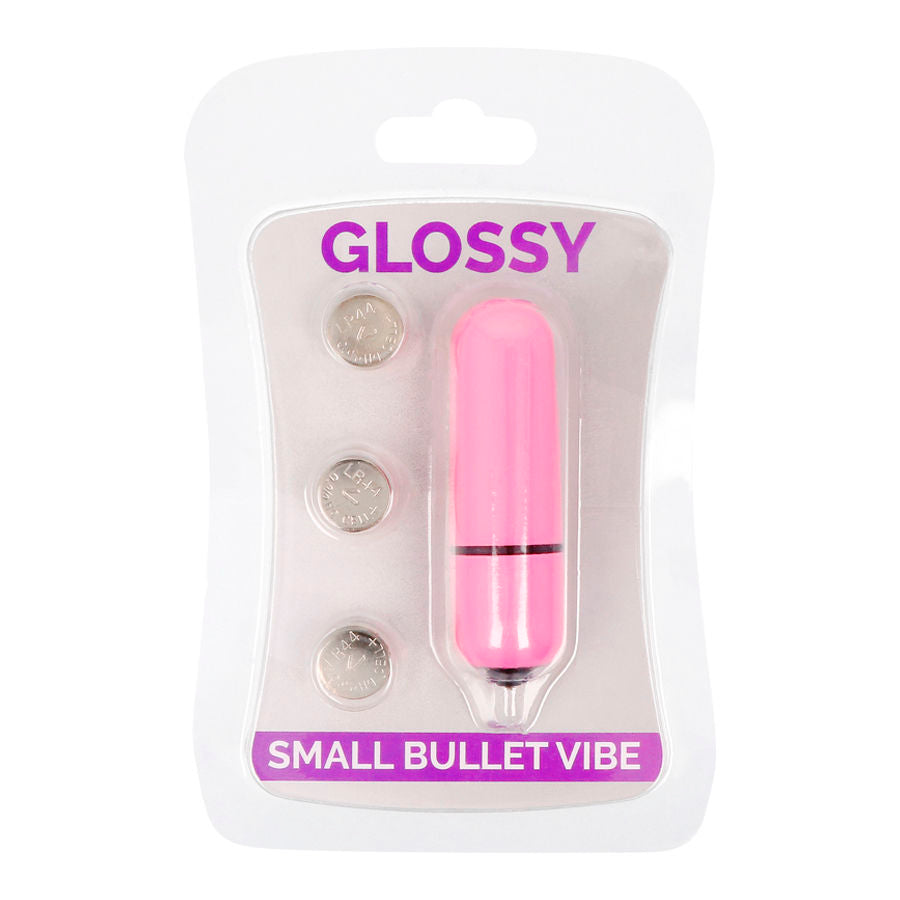 Glossy small bala vibradora rosa intenso