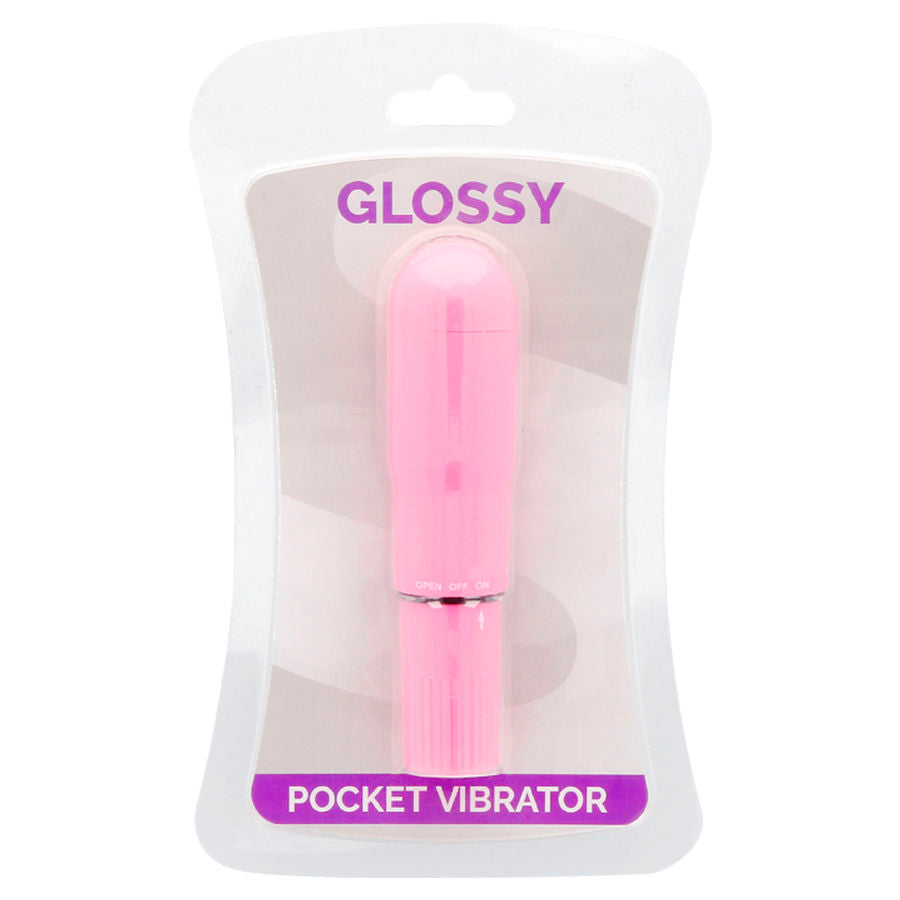 Glossy pocket vibrador rosa intenso