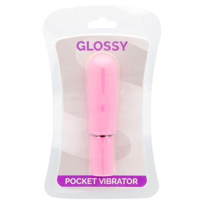 Glossy pocket vibrador rosa intenso