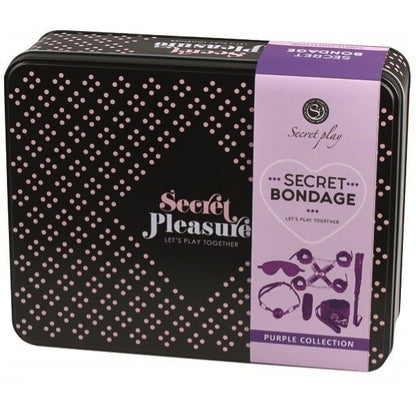 Kit Bondage Secretplay Secret Bondage Set 8 Pz Nero/Viola