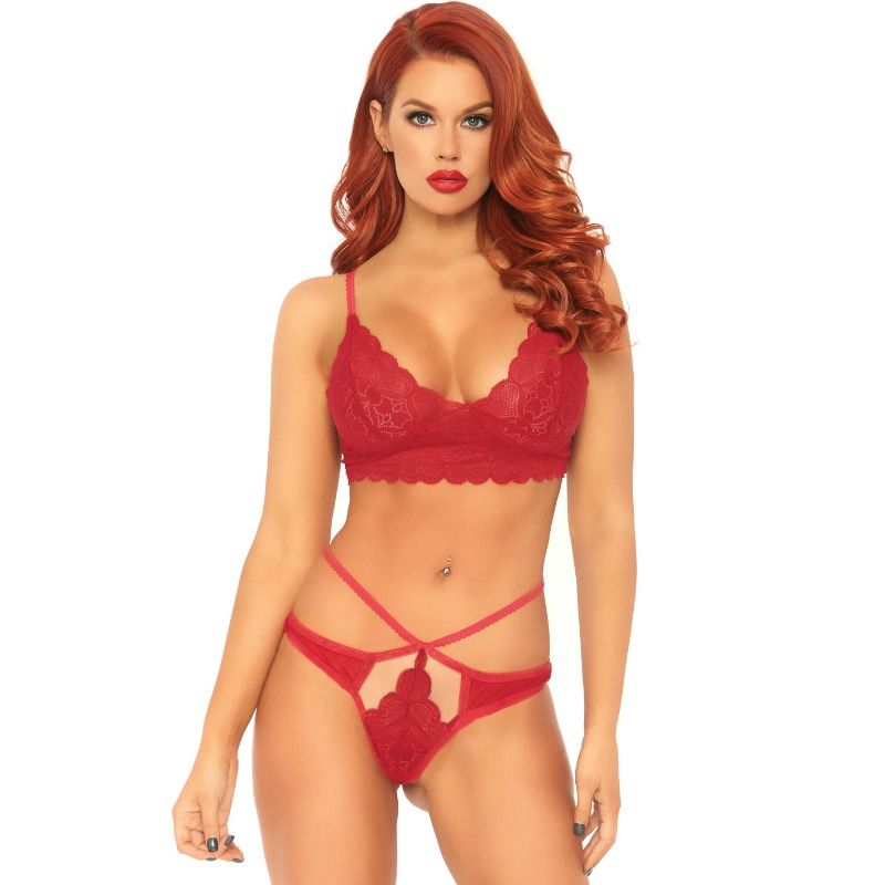 Leg avenue ensemble 2 pièces avec string double bande m / l