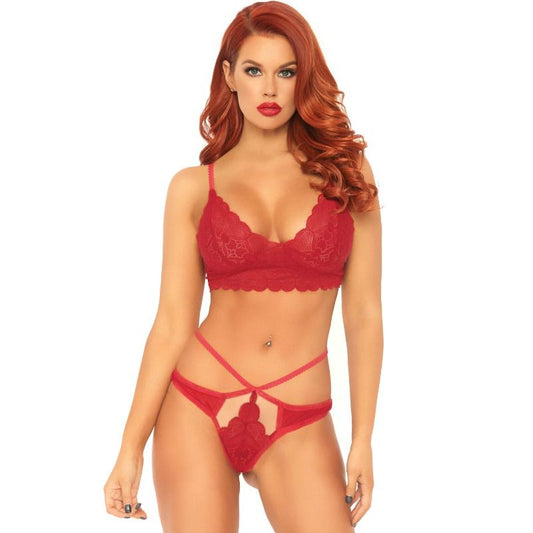 Leg avenue set 2 pezzi con perizoma doppia fascia m / l