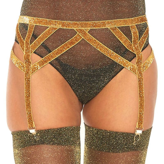 Leg avenue lurex dorato misura unica