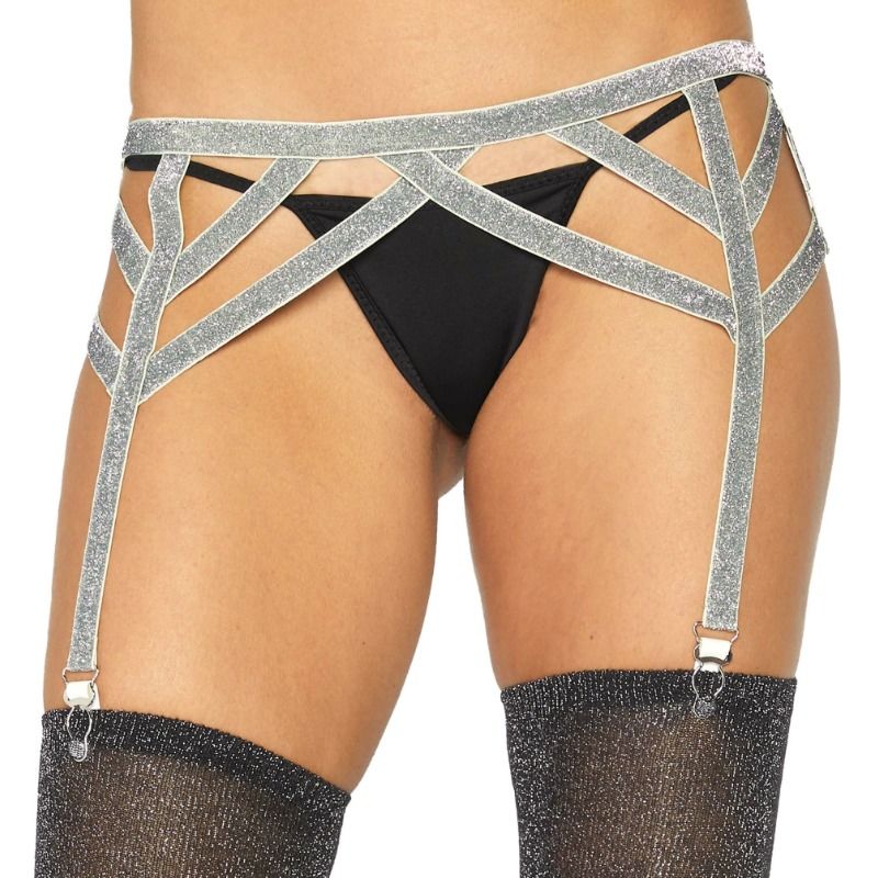 Leg avenue calibro lurex argento misura unica