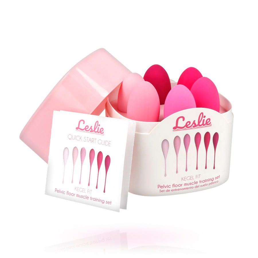 Cônes vaginaux Leslie, lot de 6