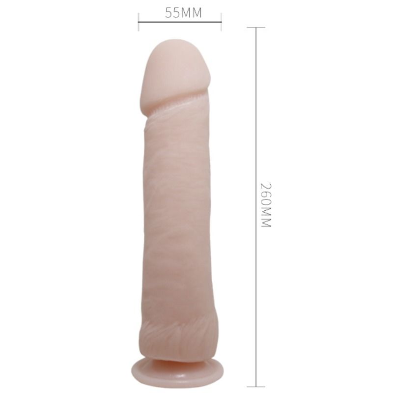 The big  realistico con vibracion natural 26 cm