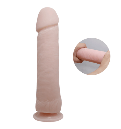 The big  realistico con vibracion natural 26 cm