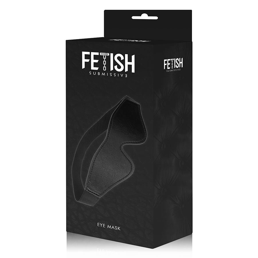 Fetish submissive antifaz cuero vegano