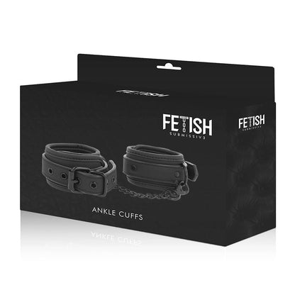 Fetish submissive esposas tobillos cuero vegano