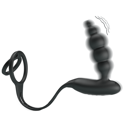 Anal toys Pretty love plug vibrante con anello