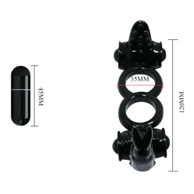 Anello vibrante Baile Sweet ring Bail doppio anello vibrante