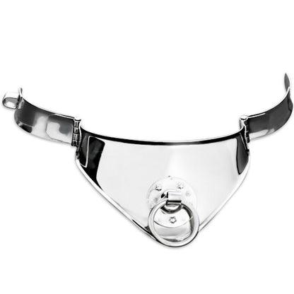 Neclace in metallo duro con anello e serratura 12,5 cm