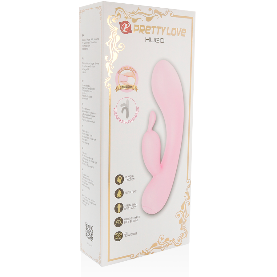 PRETTY LOVE - VIBROMASSEUR HUGO RABBIT LOVE SMART AVEC OREILLES