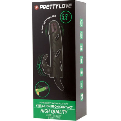 Guaina vibrante Pretty Love Male 14 cm