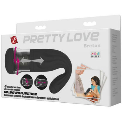 Masturbatore uomo - Pretty Love Breton nero con rotazione