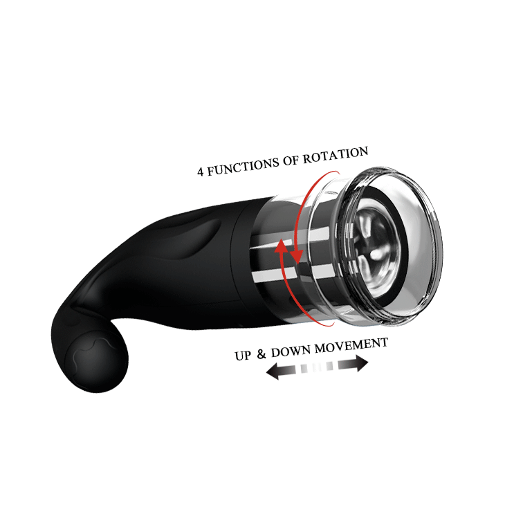 Masturbatore uomo - Pretty Love Breton nero con rotazione
