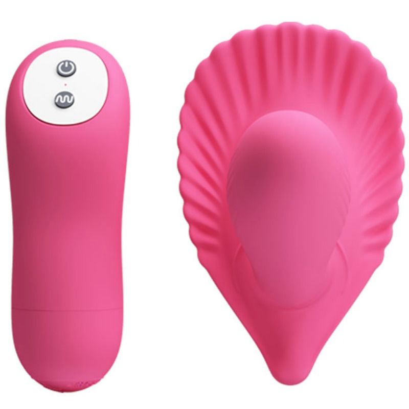 Vibratore telecomndato Pretty Love rosa indossabile a conchiglia