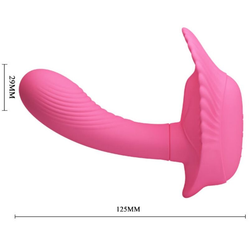 Vibratore telecomndato Pretty Love rosa indossabile a conchiglia