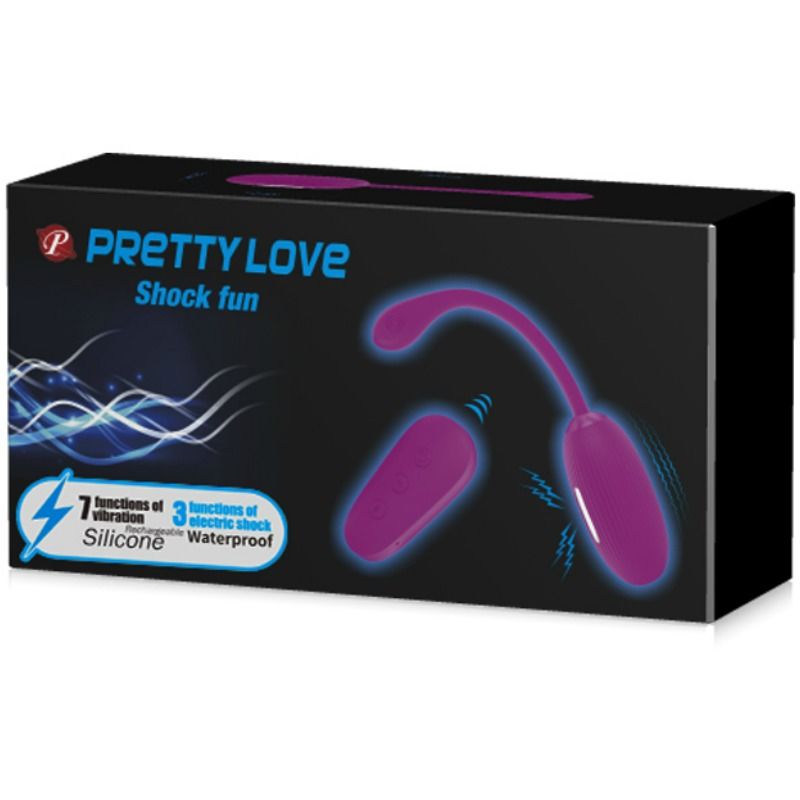 Ovetto vibrante Pretty love shock fun viola telecomandato