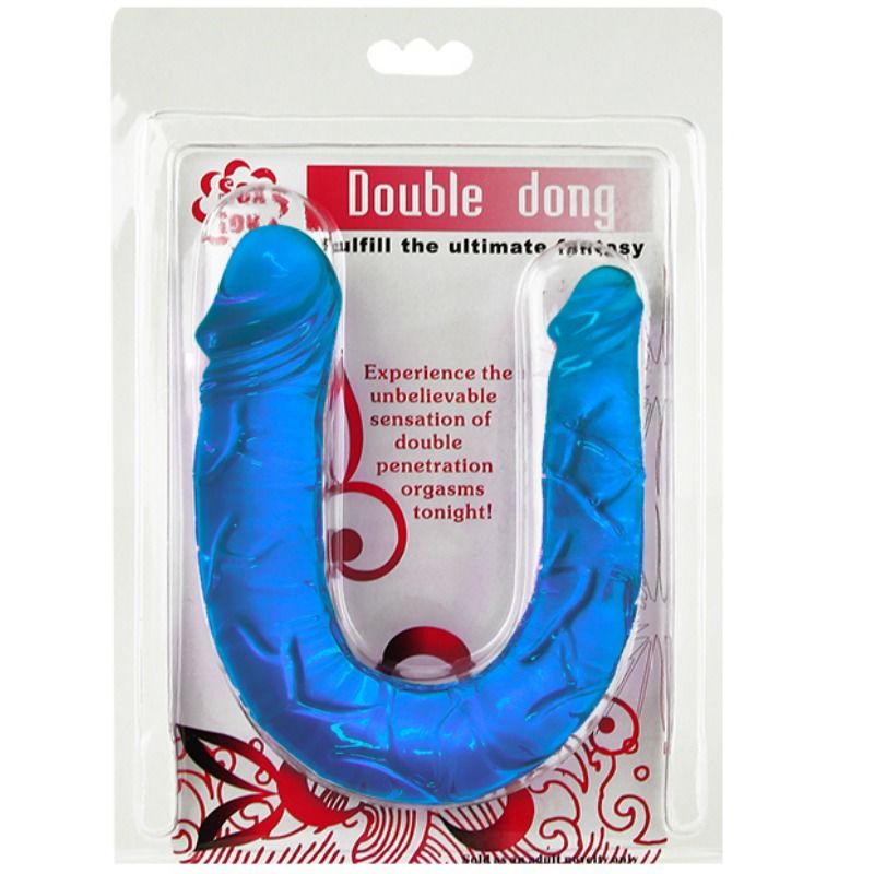 Dildo Realistico Baile Dildos Double Dong Blu