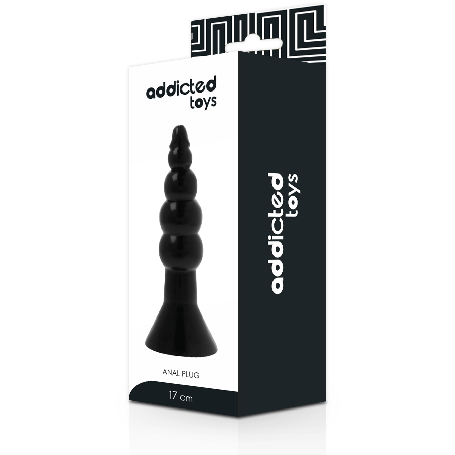 Addicted toys plug anale 17cm nero