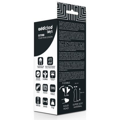 Addicted toys  extensiÓn pene (18cm)