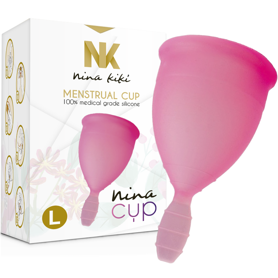Coppetta mestruale nina cup taglia l rosa