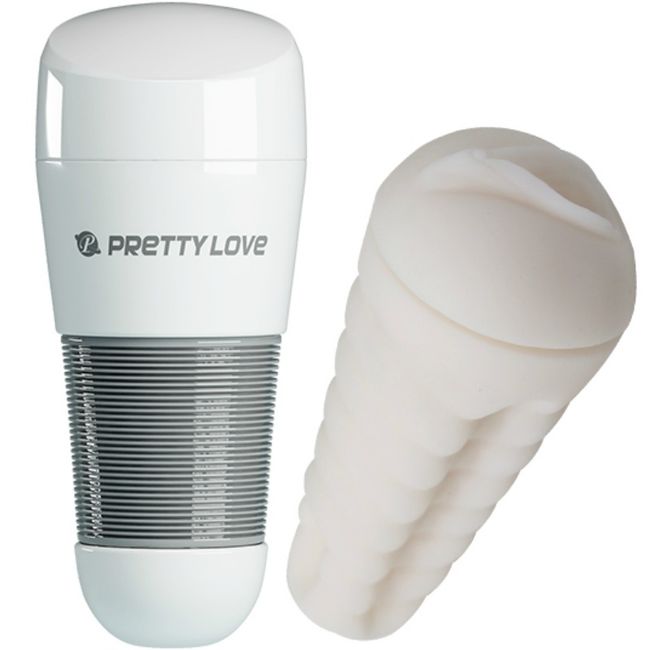 Masturbateur masculin Pretty Love Kitty, blanc, vagin